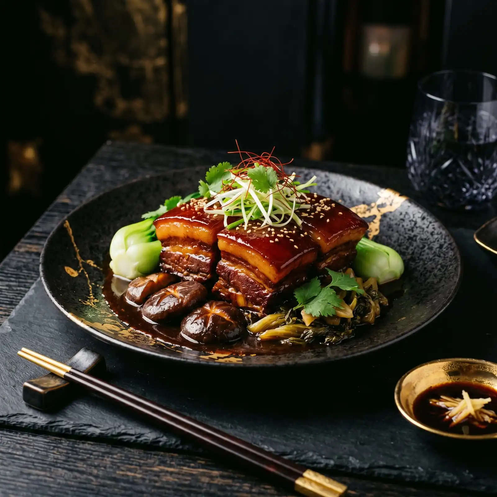 Home teochew braised pork belly