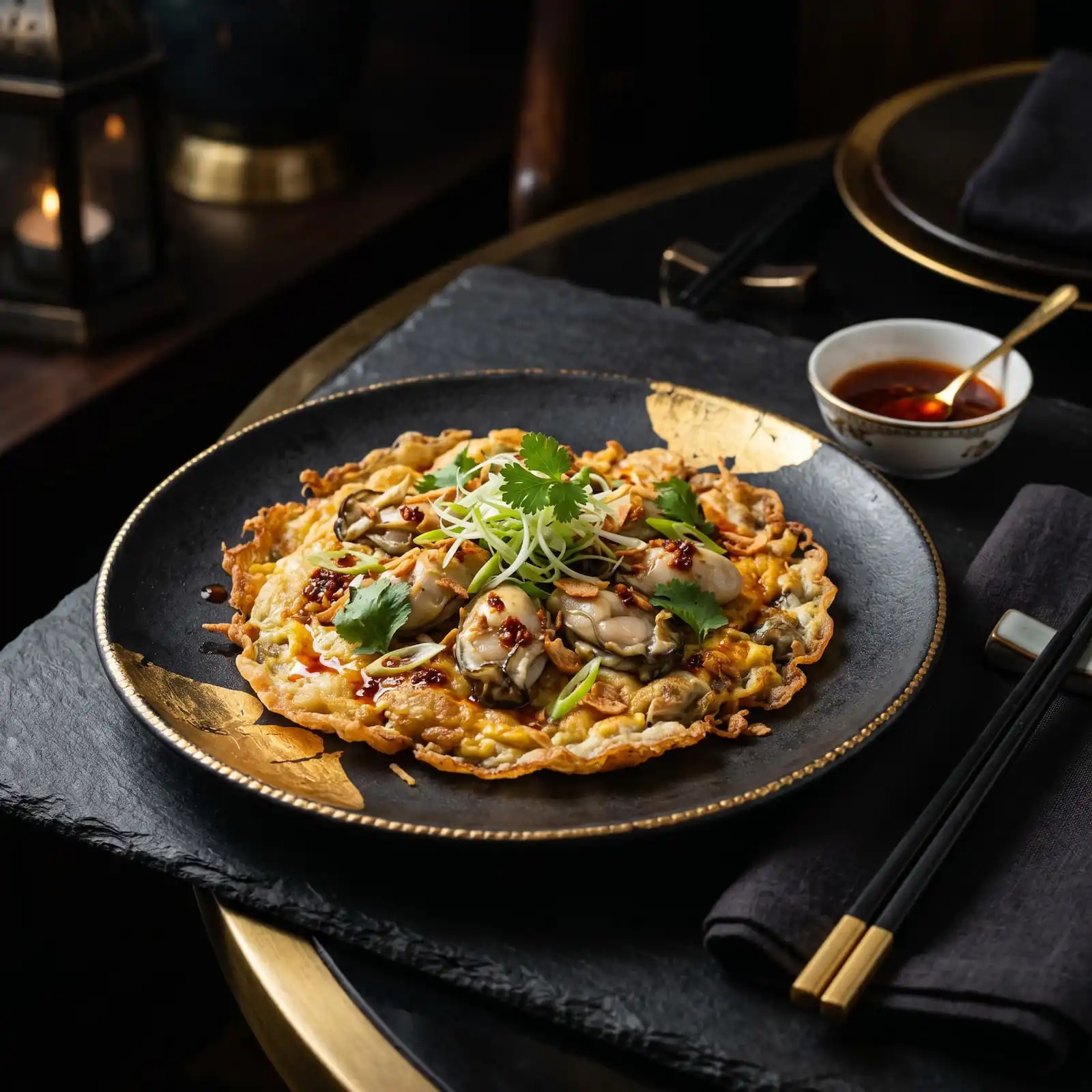 Home teochew oyster omelette