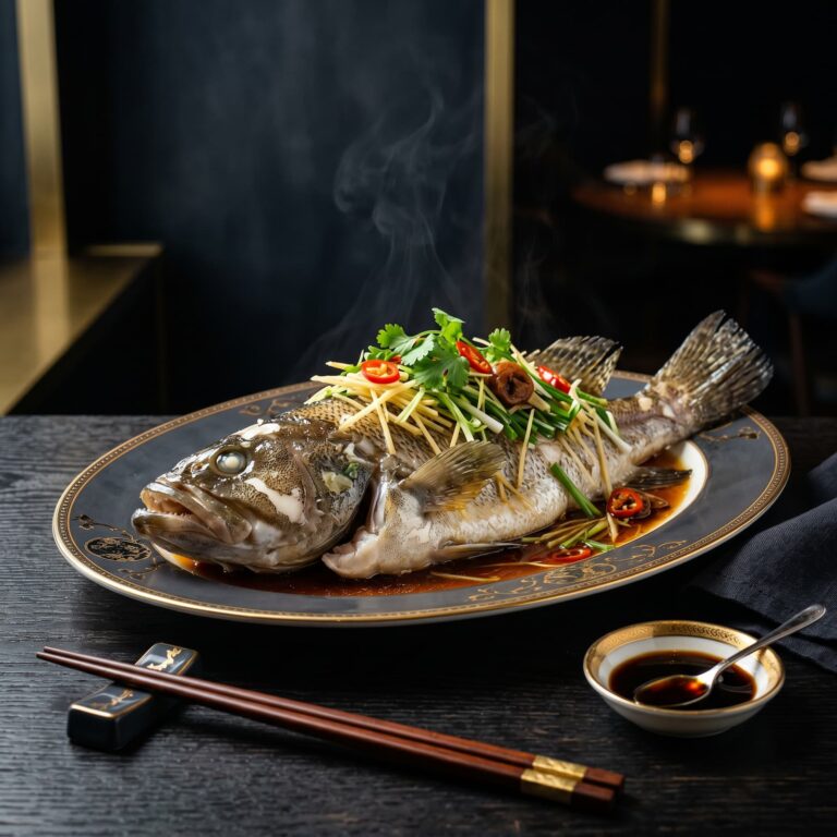 Home teochew steamed garoupa